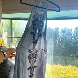 FreePeople Boho sheer beaded maxi dress